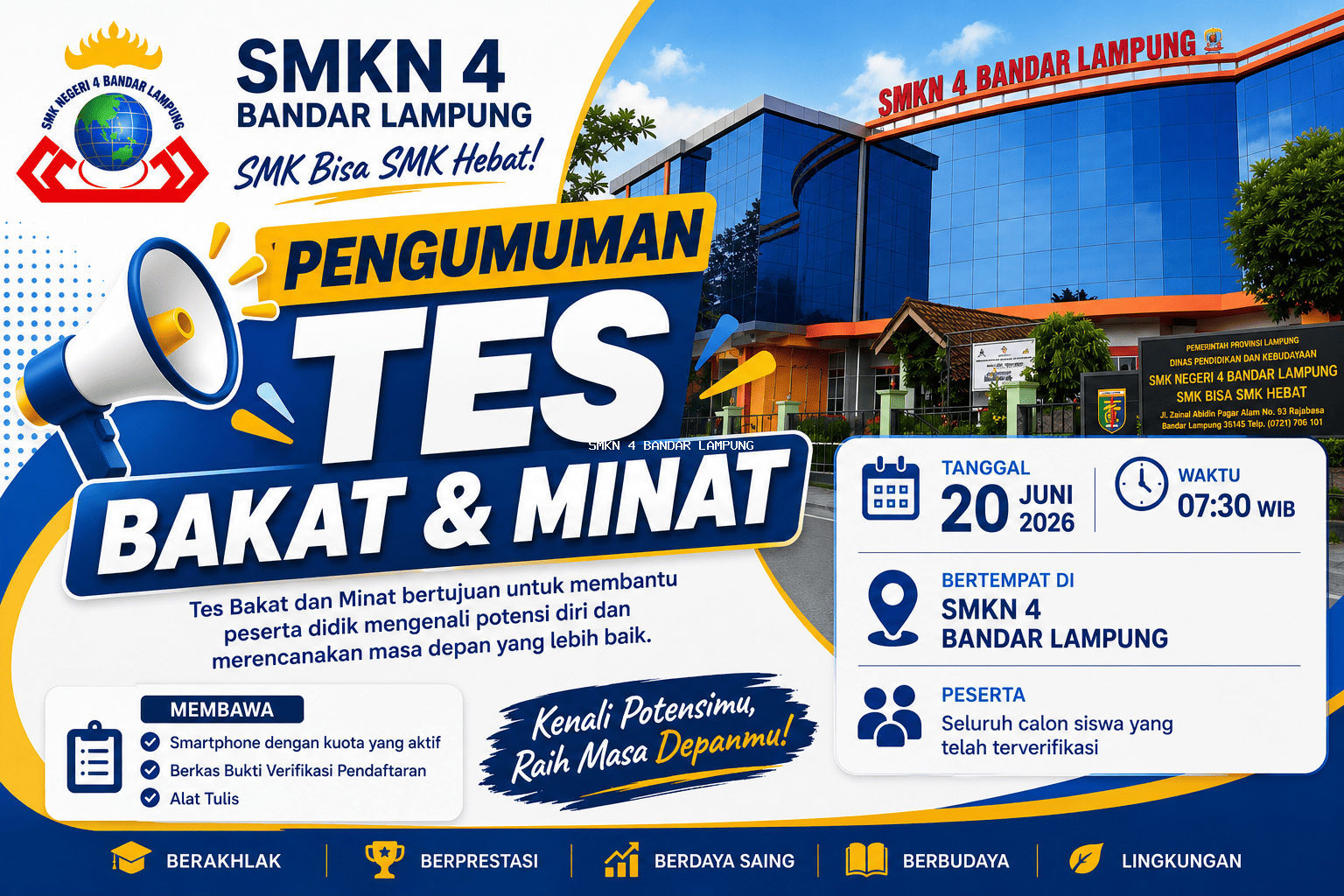 Pengumuman Tes Bakat Dan Minat SPMB 2026